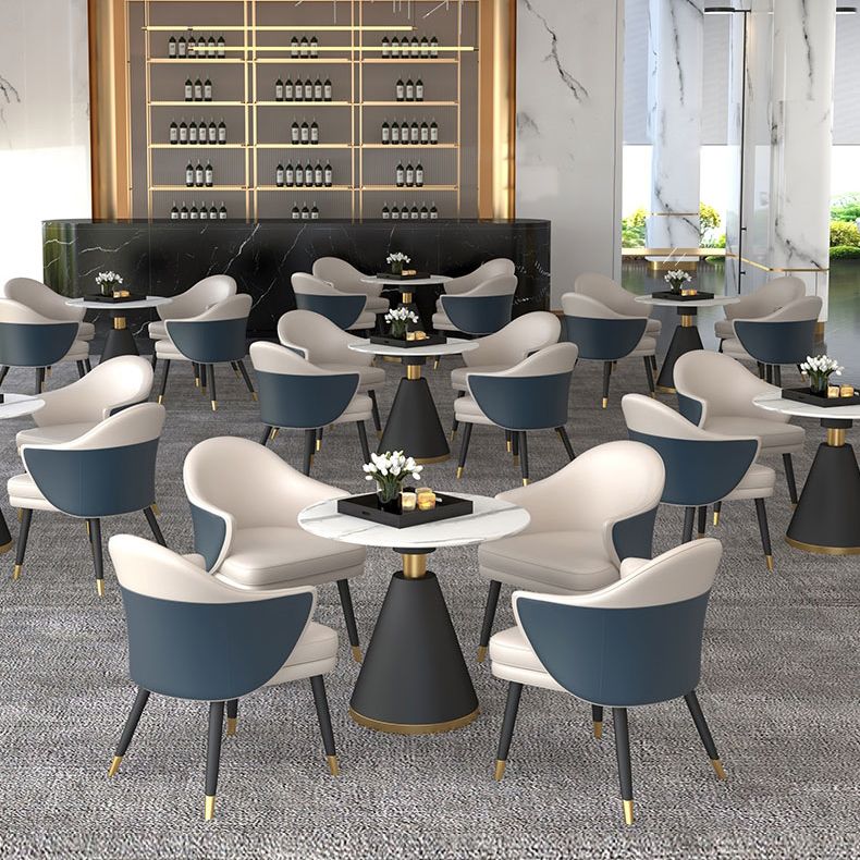Contemporary Design 1/4/5 Pieces Dining Set Round Dining Room Table Set Clearhalo 'Dining Room Sets' 'Dining Tables & Seating' 'dining_room_set' 'furn' 'furn_dining_room_set' 'Furniture' 'furniture_dining_room_set' 'Kitchen & Dining Furniture' 'kitchen&dining_furn' 'kitchen' 1200x1200_94f53498-ae8e-4323-ac16-9cd956a4fe0a