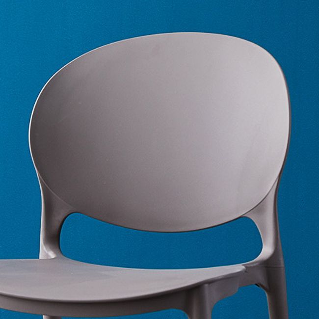 Open Back Armless Dining Chairs Plastic Stackable Dining Side Chairs (Set of 4) Clearhalo ' kitchen&dining_furn' 'Dining Chairs' 'Dining Tables & Seating' 'dining_chair' 'furn' 'furn_dining_chair' 'Furniture' 'furniture_dining_chair' 'Kitchen & Dining Furniture' 'kitchen' 1200x1200_94f54f62-057d-41e2-92bf-80675ec8cf3e