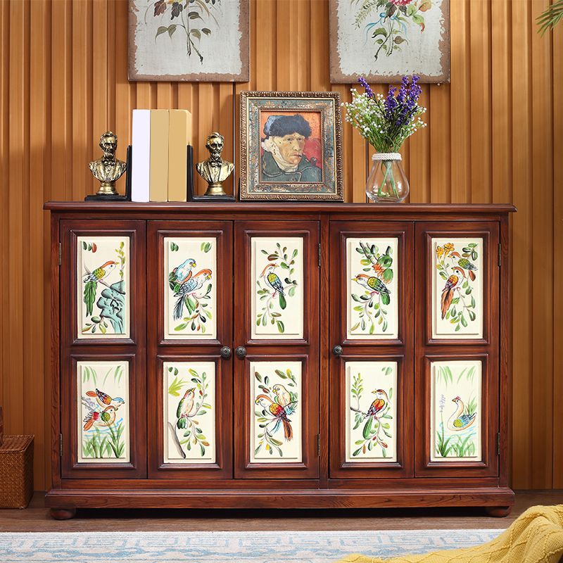 Armoire à accent rectangle industriel armoire avec portes avec portes