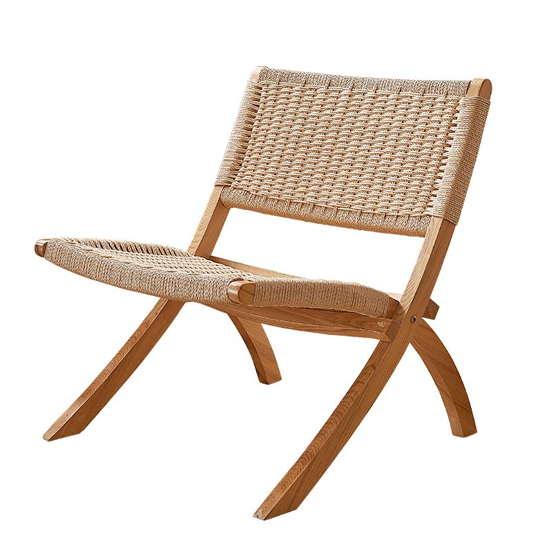 Solid Wood Chair Woven Back Lounge Accent Chair for Living Room Clearhalo 'Accent Chairs' 'accent_chairs' 'Chairs & Seating' 'furn' 'furn_accent_chairs' 'Furniture' 'Living Room Furniture' 1200x1200_94f9b47d-5f2f-4816-94b4-5ae891fcc45f