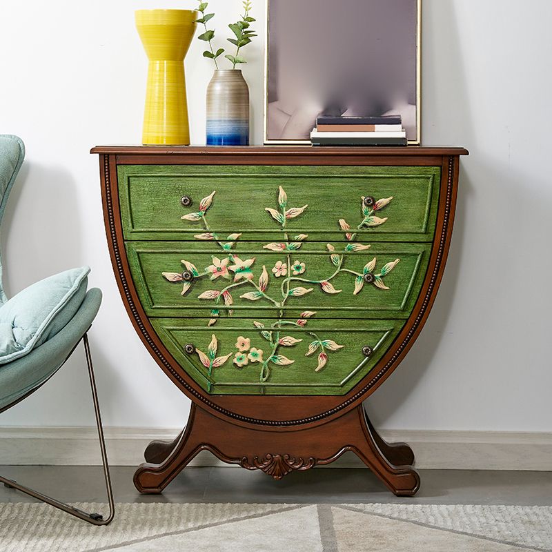 Toracs verticale da 16 "tradizionale petto di stoccaggio in legno massiccio con 3 cassetti