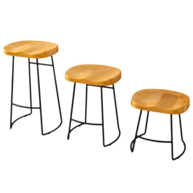 Modern Armless Backless Counter Stool Pine Wood Bar Stool with Pedal for Cafe Clearhalo 'Bar Furniture' 'Bar Stools' 'bar_stools' 'furn' 'furn_bar_stools' 'Furniture' 'Kitchen & Dining Furniture' 1200x1200_94fdb749-1b31-4b1b-806d-4dd08c29ecd2