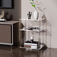 Clear Acrylic Sofa Side Accent Table Contemporary 15.7" W End Table Set with Storage Clearhalo 'Coffee & Accent Tables' 'End & Side Tables' 'end_side_tables' 'furn' 'furn_end_side_tables' 'Furniture' 'Living Room Furniture' 1200x1200_94fe6782-9b6b-4c78-91aa-5d5366dc7948