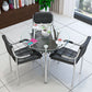 Modern Style Tempered Glass Dining Table Tripod Base Dining Site Table for Dining Room Clearhalo ' dining_table' 'Dining Tables & Seating' 'Dining Tables' 'furn' 'furn_dining_table' 'Furniture' 'furniture_dining_table' 'Kitchen & Dining Furniture' 'kitchen&dining_furn' 'kitchen' 'kitchen_dining_table' 1200x1200_94ff76ba-41b6-4ef3-9617-7dd8f1772e4d