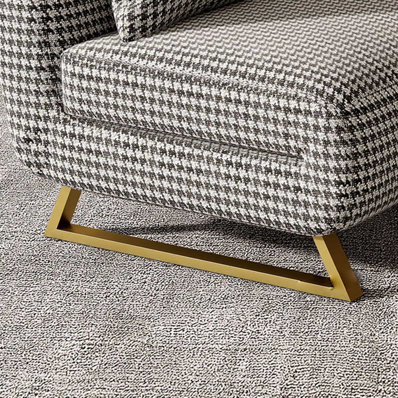 Divani convertibili da cuscino senza bracciale senza braccio divano per dormiente in metallo glam