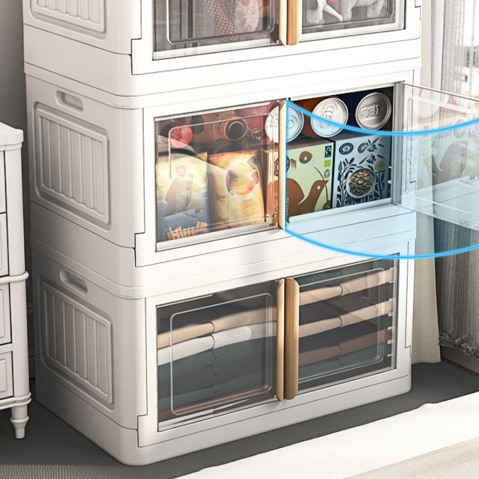 Gabinete de almacenamiento con bisagras Armario de plástico contemporáneo