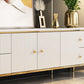 Glam White Stone Top TV Stand 4-Drawer TV Console with Stainless Steel Frame Clearhalo 'furn' 'furn_tv_stands_entertainment_centers' 'Furniture' 'Living Room Furniture' 'TV Stands & Entertainment Centers' 'TV Stands & Media Storage Furniture' 'tv_stands_entertainment_centers' 1200x1200_95014098-a7e9-4215-a027-537c4f9e8a3f
