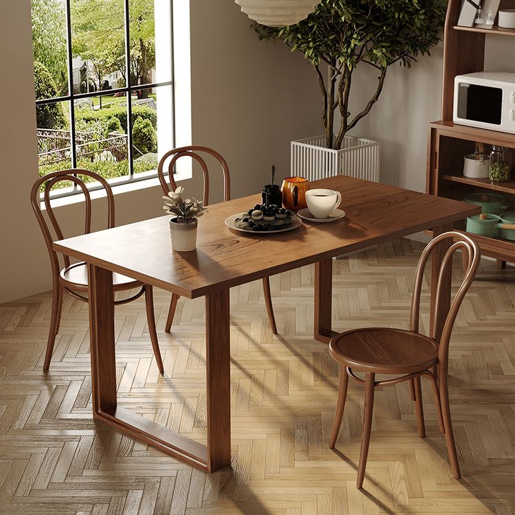 Modern 1/4/5 Pieces Rectangle Dining Set Solid Wood Dining Table with Chairs Clearhalo 'Dining Room Sets' 'Dining Tables & Seating' 'dining_room_set' 'furn' 'furn_dining_room_set' 'Furniture' 'furniture_dining_room_set' 'Kitchen & Dining Furniture' 'kitchen&dining_furn' 'kitchen' 1200x1200_95028657-5e3c-45f2-a7d9-887a99a79069