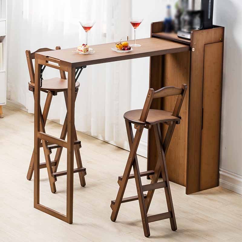 Indoor Minimalism Bar Stool Armless Wood Backrest Folding Counter Stool Clearhalo 'Bar Furniture' 'Bar Stools' 'bar_stools' 'furn' 'furn_bar_stools' 'furniture_bar_stools' 'Kitchen & Dining Furniture' 'kitchen&dining_furn' 'kitchen' 'kitchen_furn' Furniture' 1200x1200_950574b2-10a5-412c-8d10-1fba107e850d