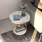 Contemporary Metal Frame End Table 24.8" Tall Slate Top Side Table Clearhalo 'Coffee & Accent Tables' 'End & Side Tables' 'end_side_tables' 'furn' 'furn_end_side_tables' 'Furniture' 'Living Room Furniture' 1200x1200_9505817d-fbb2-4c16-9deb-9d9bf8fd8e97