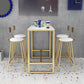Modern Bar Table Gold and Metal Base Bar Table for Kitchen Living Room Coffee Room Clearhalo 'Bar Furniture' 'Bar Tables' 'bar_tables' 'furn' 'furn_bar_tables' 'Furniture' 'Kitchen & Dining Furniture' 1200x1200_9505a49e-943d-4b1f-a3ff-f480107c3833