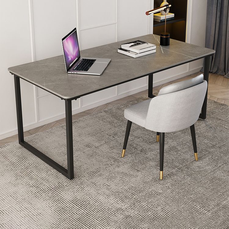 Industrial Stone Office Desk Sled Base Rectangular Writing Desk Clearhalo 'furn' 'furn_office_desk' 'Furniture' 'Office Desks' 'Office Furniture' 'office_desk' 1200x1200_9507d53e-8f1b-4bb6-aeef-51646a065ae8