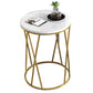 Glam Round Wooden Top End Table Steel Frame Sofa Side End Table for Living Room Clearhalo 'Coffee & Accent Tables' 'End & Side Tables' 'end_side_tables' 'furn' 'furn_end_side_tables' 'Furniture' 'Living Room Furniture' 1200x1200_95093c4f-5d71-4a5e-9b6c-24cb6f2156d5