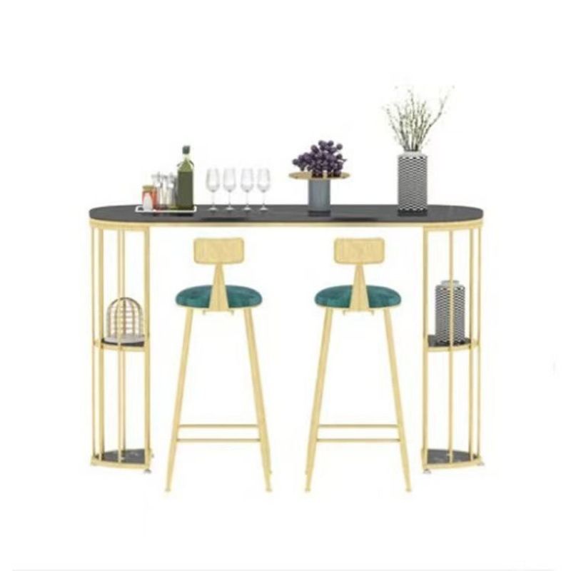 Ensemble de Table et tabourets 1/2/3 pièces, ensemble de Table de Bar et de pub ovale moderne