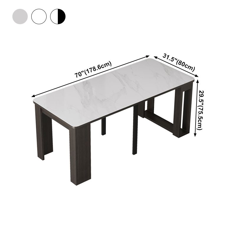 70'' Foldable Sintered Stone Top Dining Table Modern Rectangle Table with 5 Legs Clearhalo ' dining_table' 'Dining Tables & Seating' 'Dining Tables' 'furn' 'furn_dining_table' 'Furniture' 'furniture_dining_table' 'Kitchen & Dining Furniture' 'kitchen&dining_furn' 'kitchen' 'kitchen_dining_table' 1200x1200_950ad404-48f4-490c-8851-dc172af9ae76