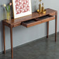 Mid-Century Modern Sofa Table 4 Legs Wood Rectangle Storage Walnut Console Table Clearhalo 'Console Tables' 'console_tables' 'Entry & Mudroom Furniture' 'furn' 'furn_console_tables' 'Furniture' 1200x1200_950b1898-6fbe-4fe2-9a2b-0770c3ce42de