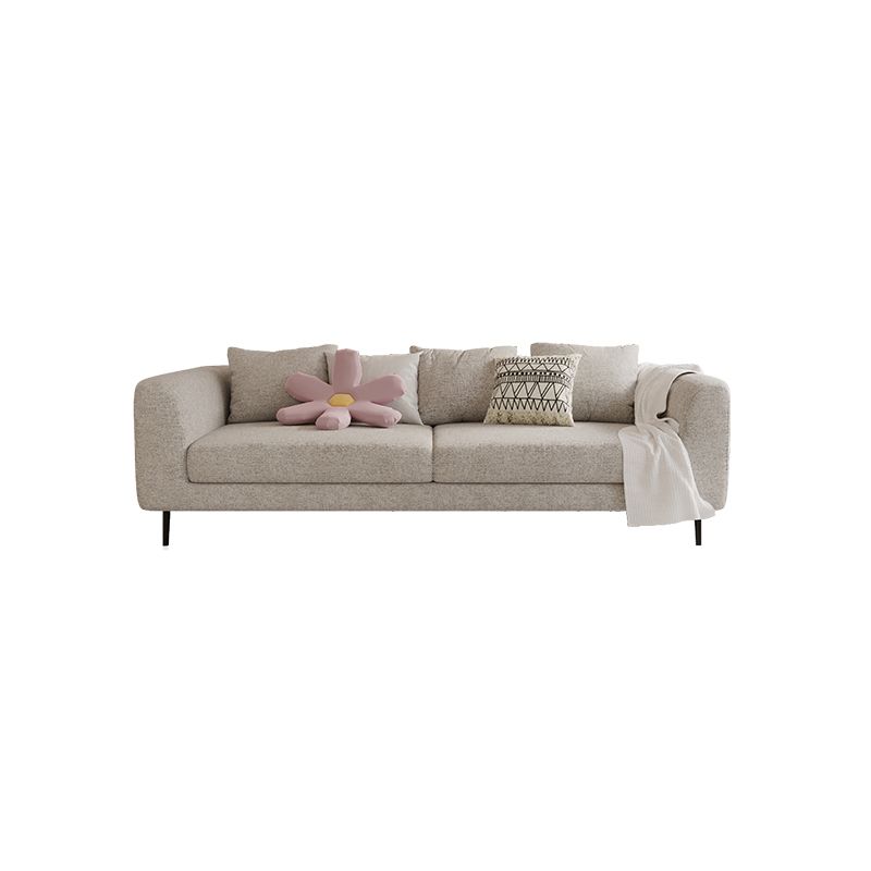 Modern Cotton Square Arm Sofa Pillow Back Settee for Living Room Clearhalo 'furn' 'furn_sofas' 'Furniture' 'furniture_sofas' 'Living Room Furniture' 'Sofa' 'sofas' 1200x1200_950b9893-3a25-40cc-b8cc-b34030eb26ac