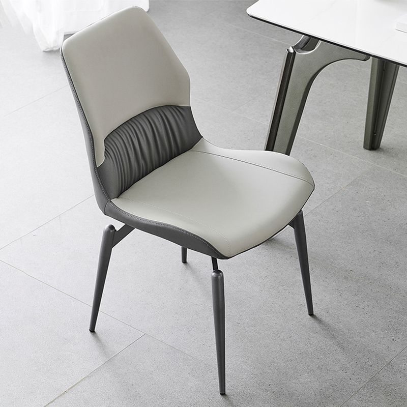 フェイクレザーキッチンダイニングチェア布張りのダイニングチェア