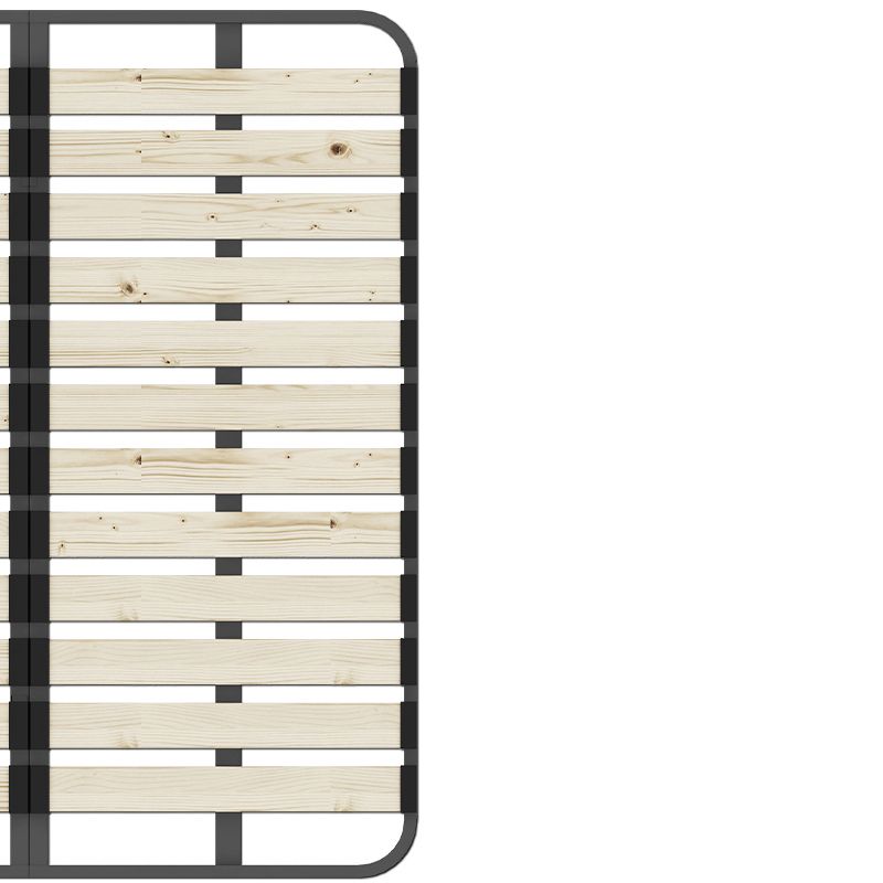 Lit standard de tête rectangulaire gris gris contemporain lit rectangulaire