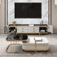 Glam Stone Stand Console Console multimediale di archiviazione chiusa con cassetti per soggiorno