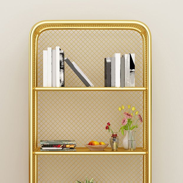 Glam Metal Bookshelf Closed Back with Shelves Bookcase Vertical Clearhalo 'Bookcases' 'furn' 'furn_bookcases' 'Furniture' 'Office Furniture' 1200x1200_9510c158-7246-4e6d-b513-e6691e1a95bd
