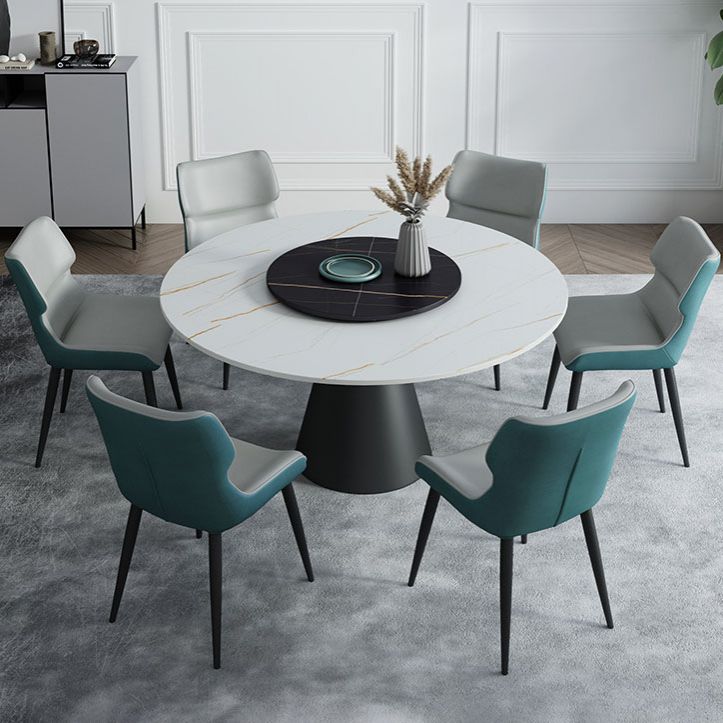 Contemporary Style Leather Dining Chairs Wingback Parsons Arm Chairs (Set of 2) Clearhalo ' kitchen&dining_furn' 'Dining Chairs' 'Dining Tables & Seating' 'dining_chair' 'furn' 'furn_dining_chair' 'Furniture' 'furniture_dining_chair' 'Kitchen & Dining Furniture' 'kitchen' 1200x1200_9511d22c-f162-4eba-9158-3df20d4732b7
