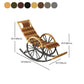 アイアンベースレジャーシングルチャイズレイジーチェアバルコニーリクライナーロッキングチェア