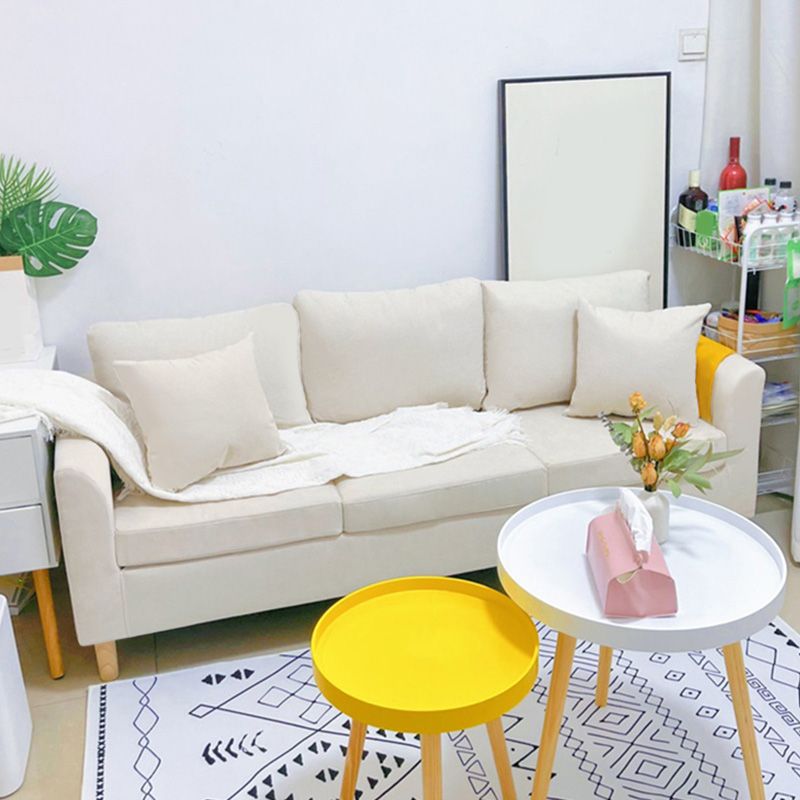 27" Wide Contemporary Sofa Fabric 3 Seater Pillows Cushions Seating Clearhalo 'furn' 'furn_sofas' 'Furniture' 'Living Room Furniture' 'Sofa' 'sofas' 1200x1200_9516f6d5-91b2-4ec4-a644-6e1e62b4a831