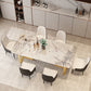 Metal Traditional Luxury Rectangular Table Sintered Stone Indoor Table with Sled Base Clearhalo ' dining_table' 'Dining Tables & Seating' 'Dining Tables' 'furn' 'furn_dining_table' 'Furniture' 'furniture_dining_table' 'Kitchen & Dining Furniture' 'kitchen&dining_furn' 'kitchen' 'kitchen_dining_table' 1200x1200_9516fe3a-c0a8-4c14-ab3d-2514145a7b67
