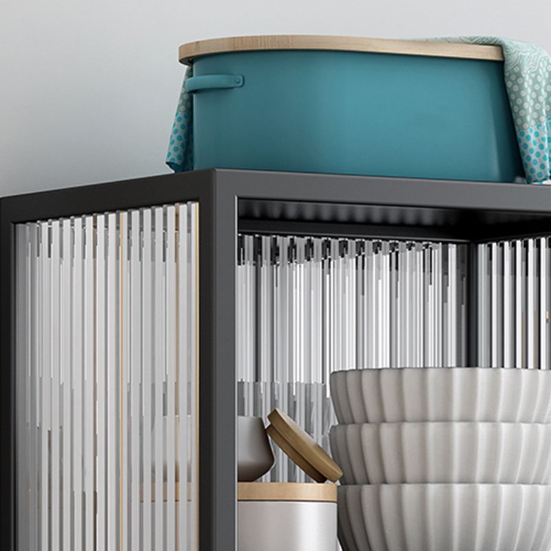 Sideboard in metallo in metallo in metallo glam Cucina in bianco e nero