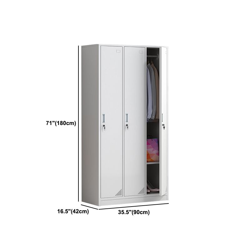 Scharnierende eigentijdse garderobe kast metalen garderobe armoire voor thuis