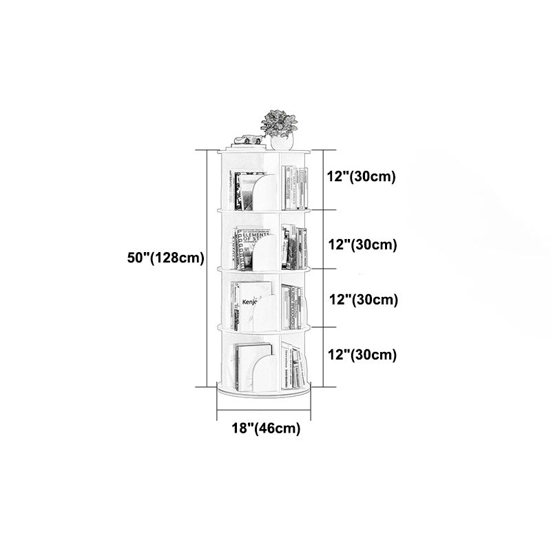 Manufactured Wood Corner Bookshelf White Contemporary Closed Back Bookshelf Clearhalo 'Bookcases' 'furn' 'furn_bookcases' 'Furniture' 'furniture_bookcases' 'kitchen' 'kitchen_bookcases' 'Living Room Furniture' 'Office Furniture' 1200x1200_95194601-6dd1-4552-aeff-a49cbb21bc0d
