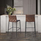 Modern Faux Leather Counter Stool Square Low Back Bar Stool for Indoor Clearhalo 'Bar Furniture' 'Bar Stools' 'bar_stools' 'furn' 'furn_bar_stools' 'Furniture' 'Kitchen & Dining Furniture' 1200x1200_95196b67-6a85-424a-82c7-b3caf2cd52d3