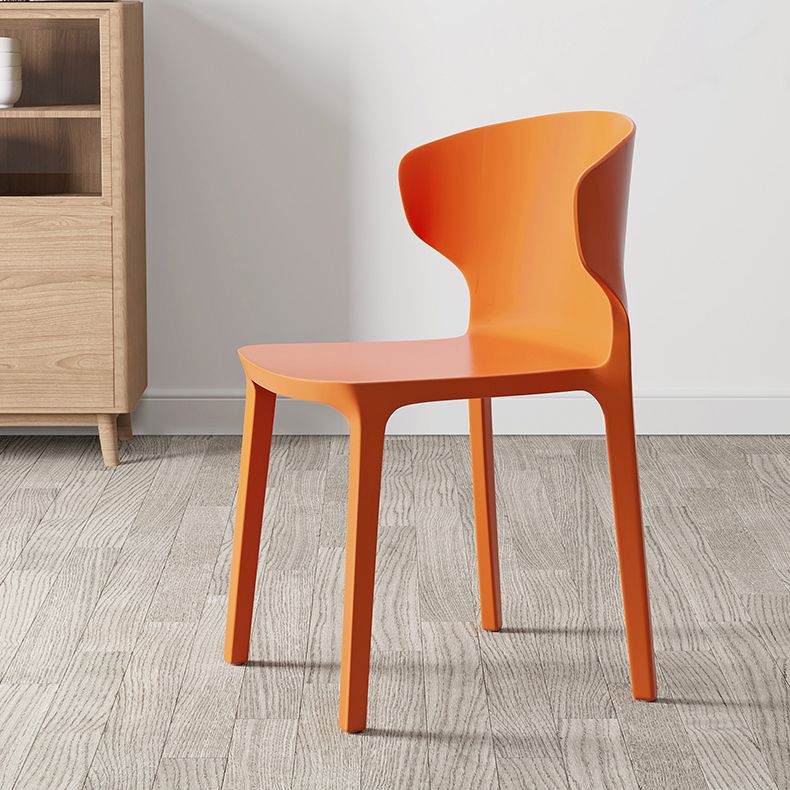 Scandinavian Conference Plastic Side Chair Matte Finish Wingback Dining Chair Clearhalo ' kitchen&dining_furn' 'Dining Chairs' 'Dining Tables & Seating' 'dining_chair' 'furn' 'furn_dining_chair' 'Furniture' 'furniture_dining_chair' 'Kitchen & Dining Furniture' 'kitchen' 1200x1200_951b21e8-cfba-41a6-82e8-a5eea92df940