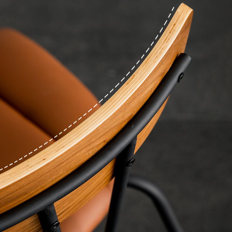 Industrial Upholstered Side Chair Open Back Matte Finish Dining Chair (Set of 4) Clearhalo ' kitchen&dining_furn' 'Dining Chairs' 'Dining Tables & Seating' 'dining_chair' 'furn' 'furn_dining_chair' 'Furniture' 'furniture_dining_chair' 'Kitchen & Dining Furniture' 'kitchen' 1200x1200_951b66fd-1abc-4b64-8eff-31a90c8c59a3