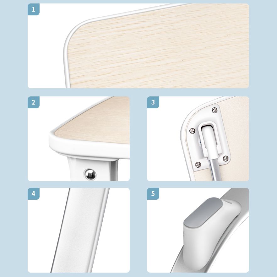 Table des ordinateurs portables rectangulaires flottants fabriqués en bois