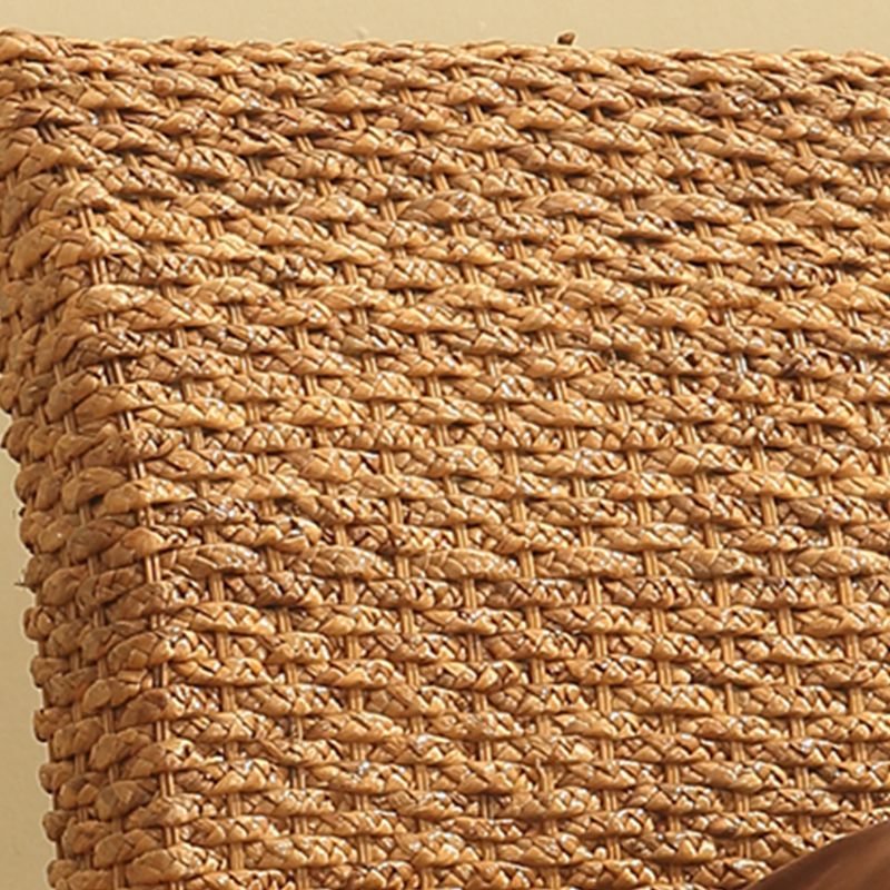 Letto standard di rattan tropicale con letto di testiera e gambe di faggio