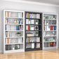 Open Steel Bookshelf Modern Home Office Rectangular Bookcase