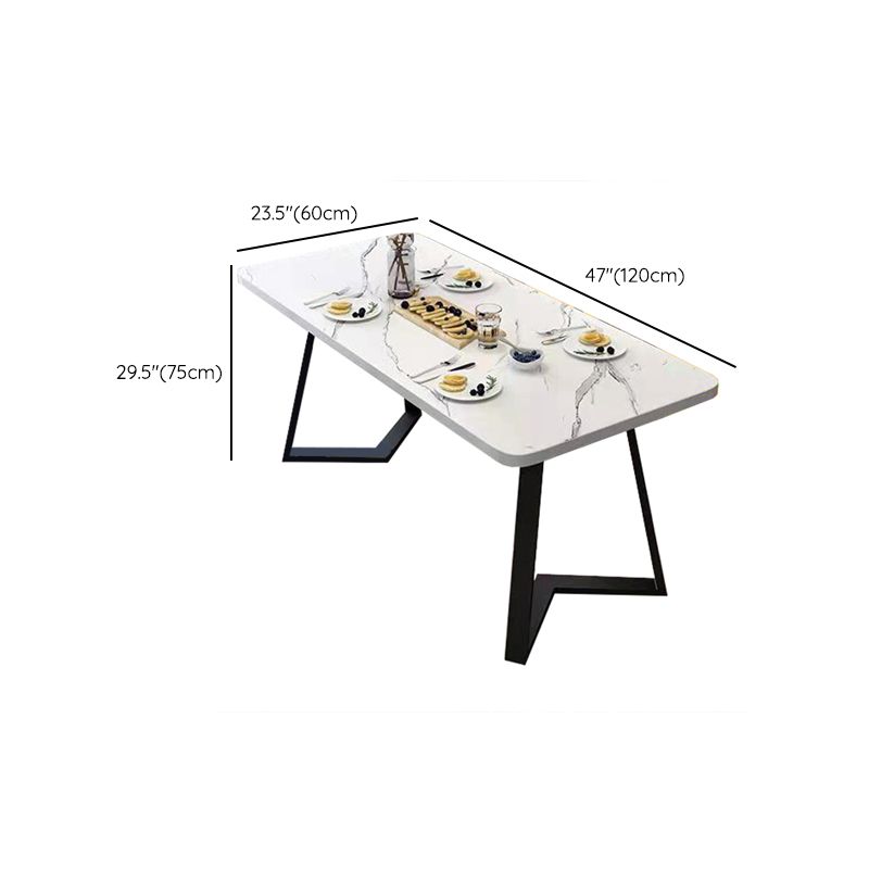 モダンウッドダイニングテーブルセット5 PCSダイニングルームの家具セット