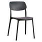 Contemporary Plastic Side Chair Indoor-Outdoor Open Back Chair Clearhalo 'Dining Chairs' 'Dining Tables & Seating' 'dining_chair' 'furn' 'furn_dining_chair' 'Furniture' 'furniture_dining_chair' 'Kitchen & Dining Furniture' 1200x1200_95214f46-b5e0-47f9-b51c-457fd906cfdf