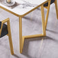 Modern Rectangle Dining Table Wood Tabletop with Double Pedestal Base Clearhalo 'Dining Tables & Seating' 'Dining Tables' 'dining_table' 'furn' 'furn_dining_table' 'Furniture' 'Kitchen & Dining Furniture' 1200x1200_9522fd13-84d5-420e-8559-6b748fd2b59c