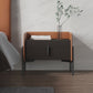 Mesa de acento de madera de falsa mesita de noche moderna con piernas con piernas