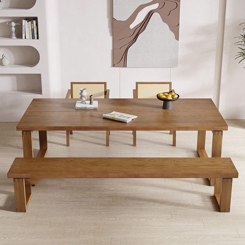 Eetkamer eettafel Massief houten sledebasis Rechthoekige eettafel