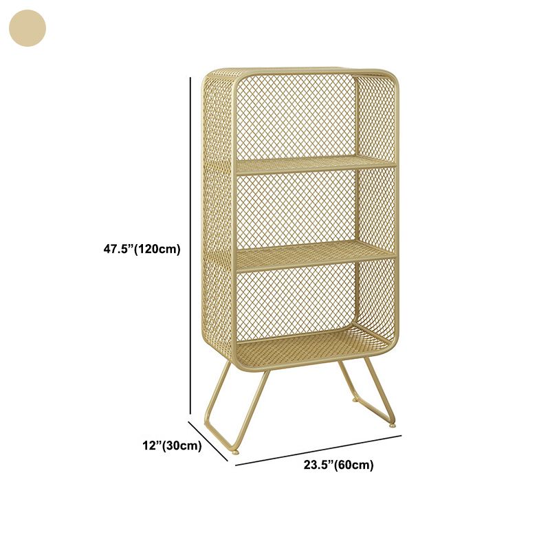 Light Luxury Metal Bookcase Shelf Closed Back Bookcase for Study Room Clearhalo 'Bookcases' 'furn' 'furn_bookcases' 'Furniture' 'Office Furniture' 1200x1200_952735ed-5cf6-4495-96db-f53333a71477