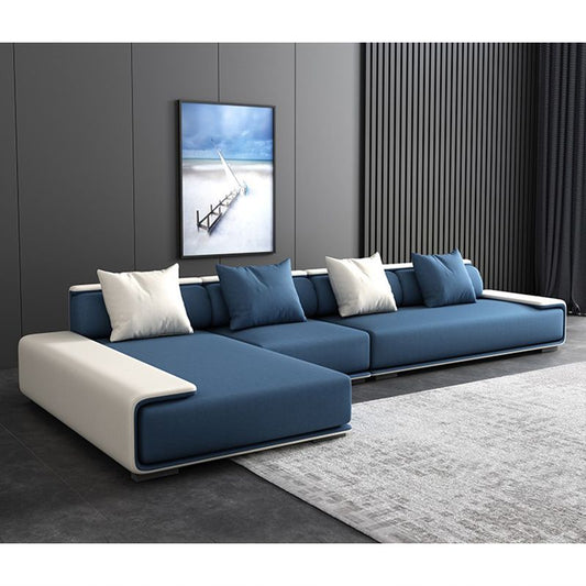 Contemporary Sofa141.73" L X 70.86" W X 29.52" H Armless Sectional for Apartment Clearhalo 'furn' 'furn_sectionals' 'Furniture' 'furniture_sectionals' 'Living Room Furniture' 'Sectionals' 1200x1200_952ba77c-4a5d-4dad-bf11-e76740d5bc96