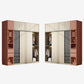 Gemanipuleerde houten garderobe armoire moderne schuifdeur garderobe