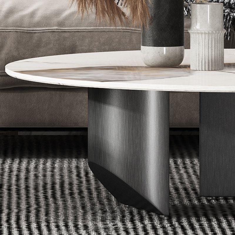 Slate Round Modern Coffee Table No Distressing Coffee Table Set Clearhalo 'Coffee & Accent Tables' 'Coffee Tables' 'coffee_tables' 'furn' 'furn_coffee_tables' 'Furniture' 'Living Room Furniture' 1200x1200_952e028f-a51a-4eac-a2e3-98c0fa81c969