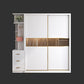 Armoire en bois de style contemporain placard de garde-robe de porte à porte douce avec tiroir