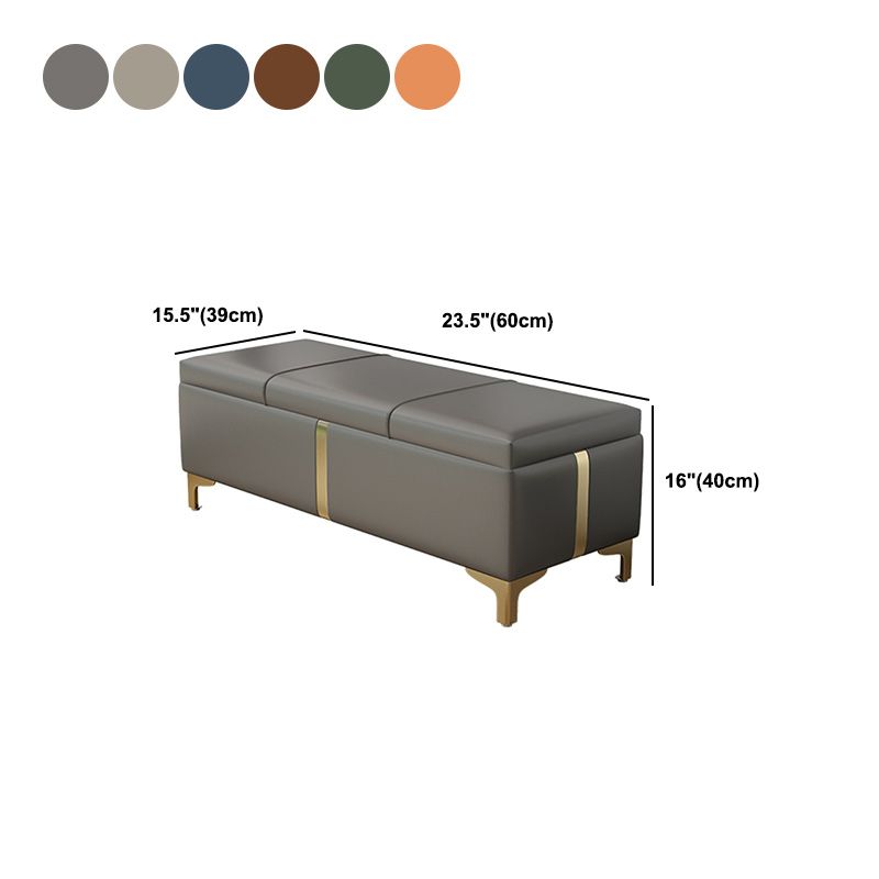 16.5" W Glam Wood Seating Bench Cushioned Entryway Bench with Storage Clearhalo 'Benches' 'Chairs & Seating' 'furn' 'furn_benches' 'Furniture' 'Living Room Furniture' 1200x1200_952ef54e-a6cb-4ac5-91c3-454ec2b106c4