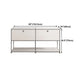 Contemporary White Sideboard Metal Dining Sideboard Table for Living Room Clearhalo 'buffet_sideboard' 'Buffets & Sideboards' 'furn' 'furn_buffet_sideboard' 'Furniture' 'Kitchen & Dining Furniture' 1200x1200_9531c447-154d-4028-9913-a5fb6c27c8ad